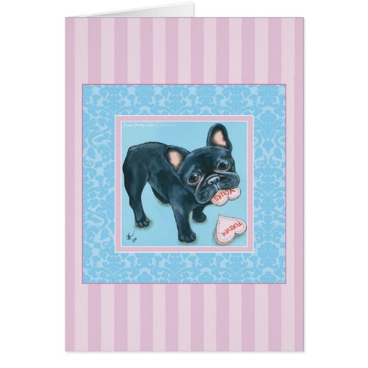 French Bulldog Love 2 Cards (Front)