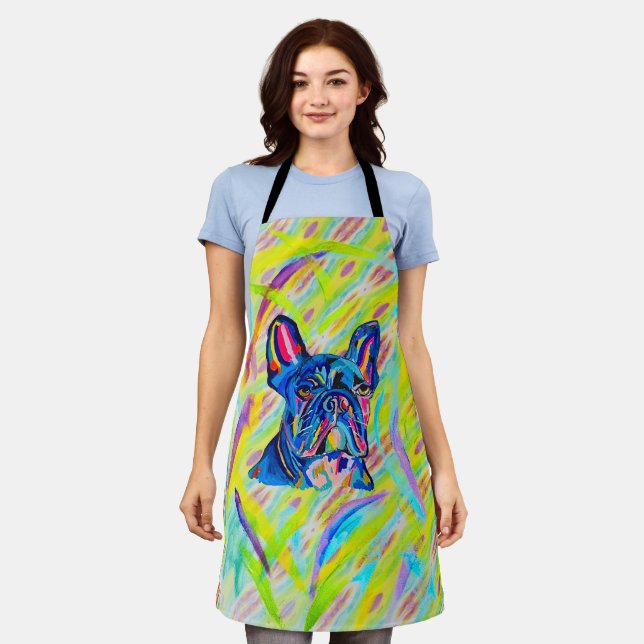 French Bulldog Love Apron (Worn)