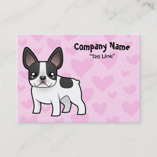 Customizable French Bulldog Love Business Card Templates