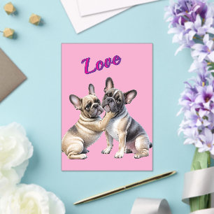French Bulldog Love French Bulldog  Acrylic Invitations