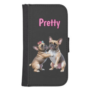 French Bulldog Love  French Bulldog Galaxy S4 Wallet Case