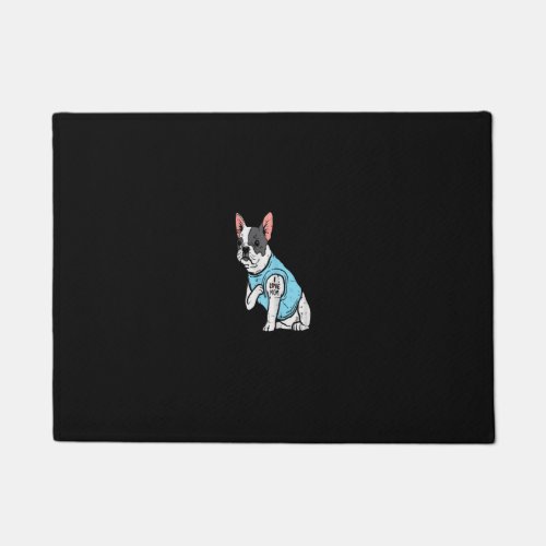 French Bulldog Love Mom Tattoo Frenchie Dog Owner  Doormat