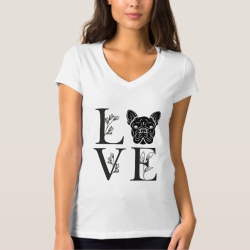 French Bulldog Love T Shirt