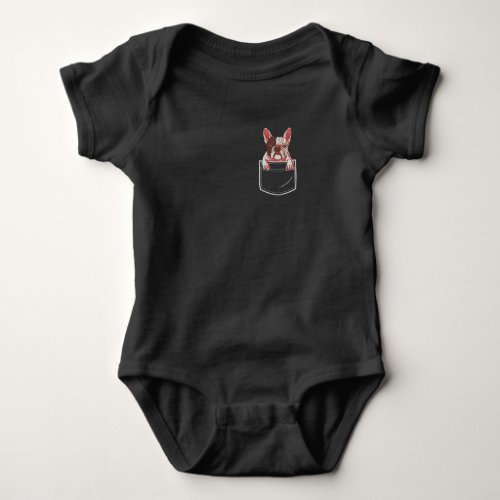 French Bulldog Lovely In Pocket Gift For Dog Love Baby Bodysuit