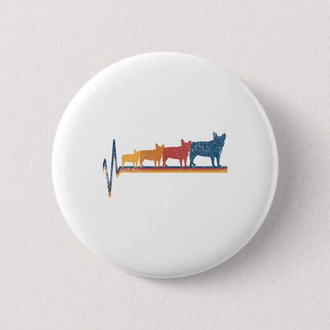 French Bulldog Lover  Button (Front)
