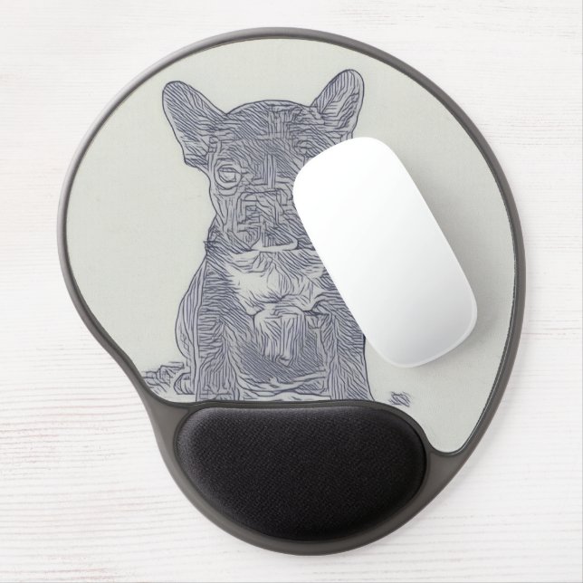 French Bulldog Lover Gel Mousepad (Left Side)
