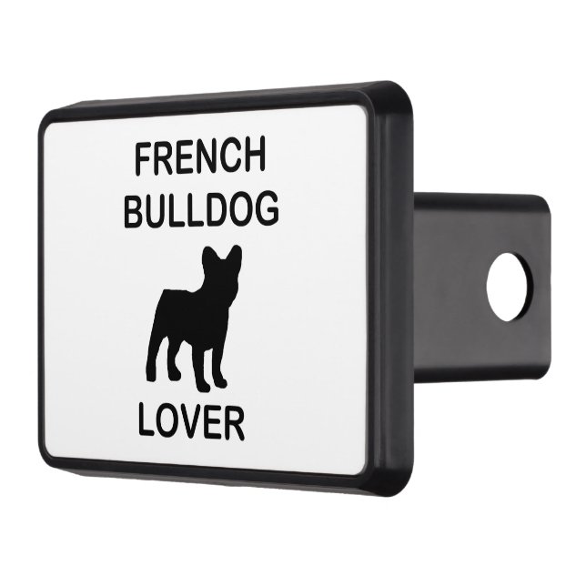 french bulldog lover hitch cover (Left)