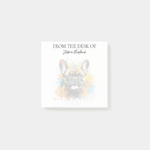 French Bulldog Lover Monogrammed Dog Post-it Notes