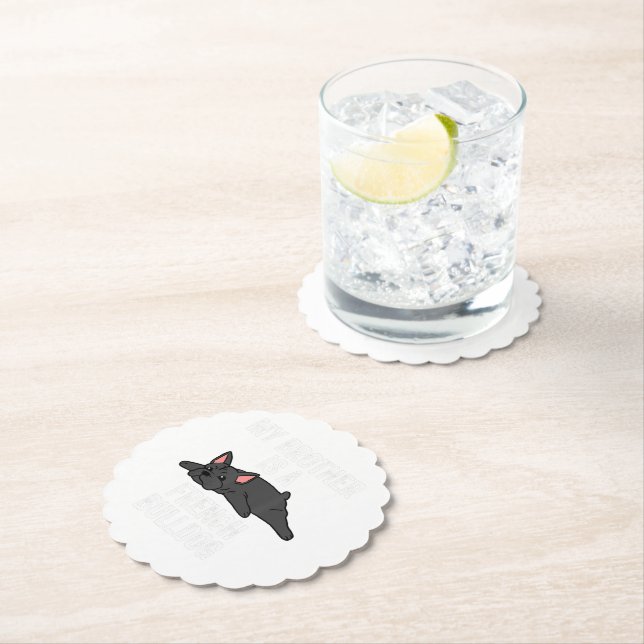 French Bulldog Lover Stone Coaster| Lover Gift Paper Coaster (Insitu)