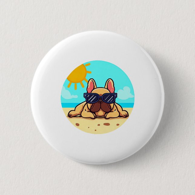 French Bulldog Lovers Button (Front)