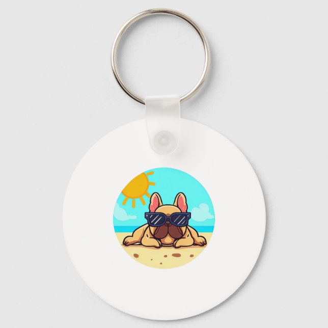 French Bulldog Lovers Keychain (Front)