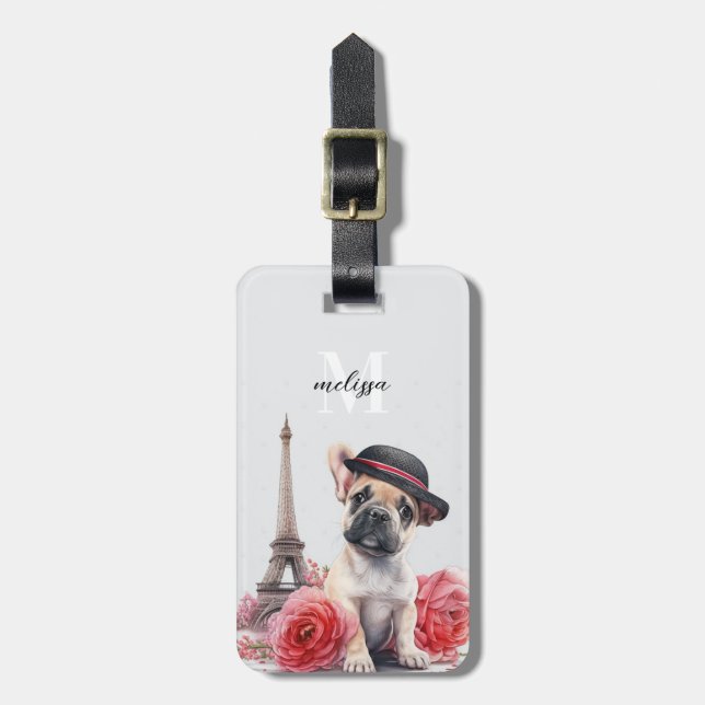 French Bulldog Luggage Tags (Front Vertical)