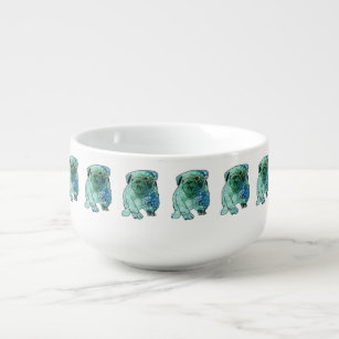 French Bulldog Mandala Art Soup Mug