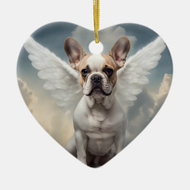 French Bulldog Memorial Ceramic Ornament (Front)