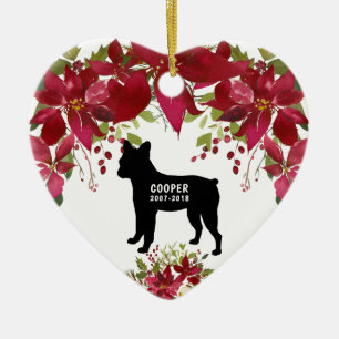 French Bulldog memorial Christmas Tree ornament