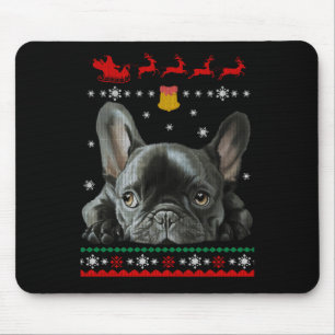 French Bulldog   Merry Christmas With Frenchie Mouse Pad