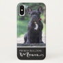 French Bulldog Mom Add Your Dog Photo iPhone X Case