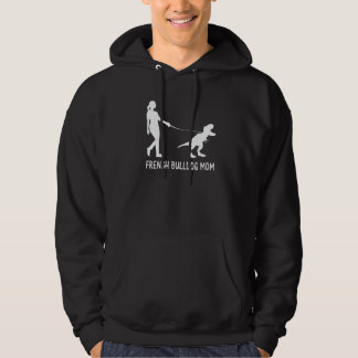 French Bulldog Mom Frenchie Mama Dog Dinosaur Wome Hoodie
