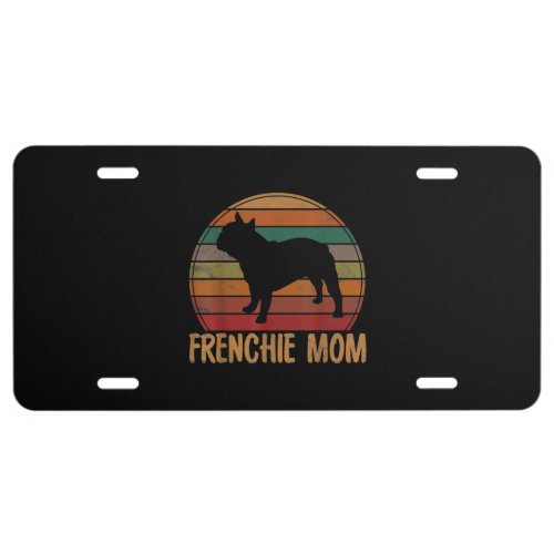 french bulldog mom gift  pet frenchie gift license plate
