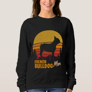 French Bulldog Mom Vintage Retro Sweatshirt