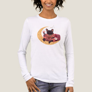 French Bulldog Mom Wine Night Tri-Blend Shirt