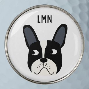 French Bulldog Monogram Golf Ball Marker