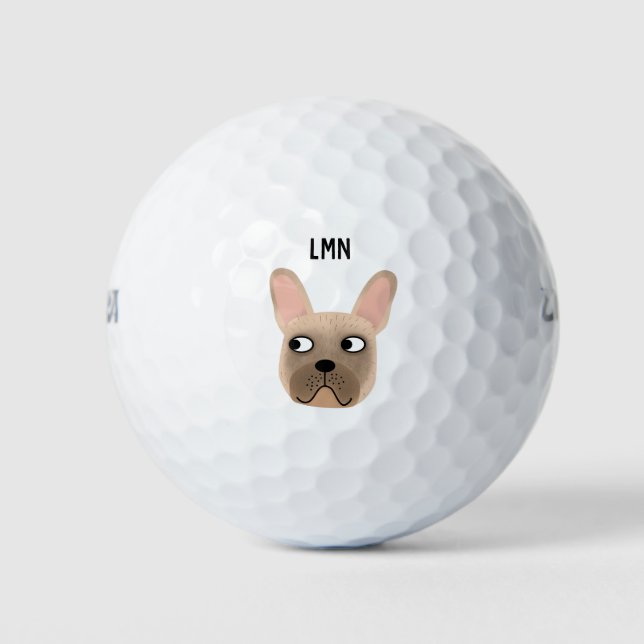 French Bulldog Monogram Golf Balls (Front)