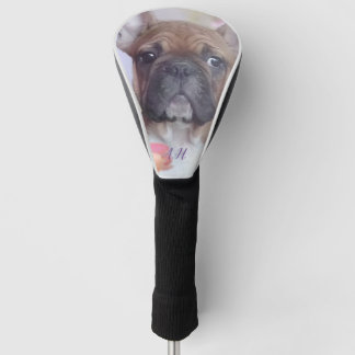 French Bulldog monogrammed golf head cover