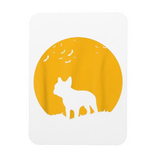 French Bulldog Moon Halloween Gift For Dog Lover Magnet