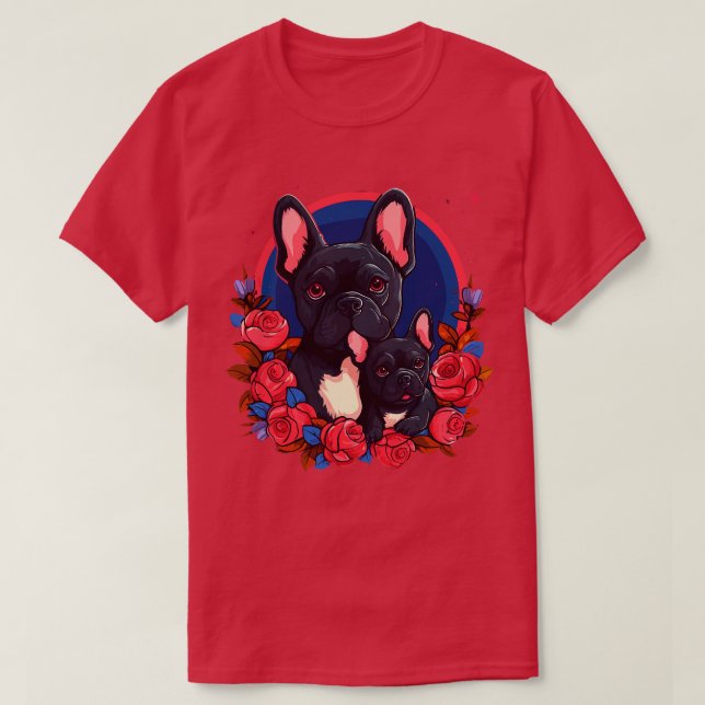 French Bulldog Mothers Day T-Shirt (Design Front)
