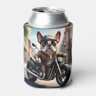 French Bulldog Motorcycle Father's Day Bulldog Can Cooler