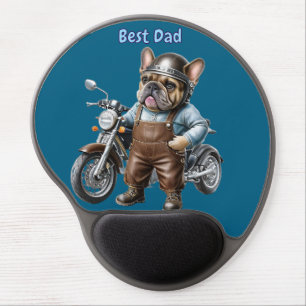 French Bulldog Motorcycle French Bulldog Gel Mouse Pad