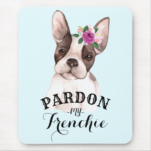 French Bulldog Mousepad _ Blue