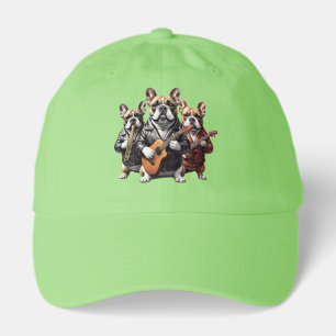 French Bulldog Musikband Französische Bulldoggen Hat