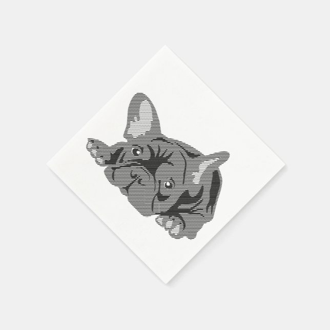 French Bulldog Napkins (Corner)