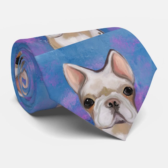 FRENCH BULLDOG  NECK TIE (Rolled)