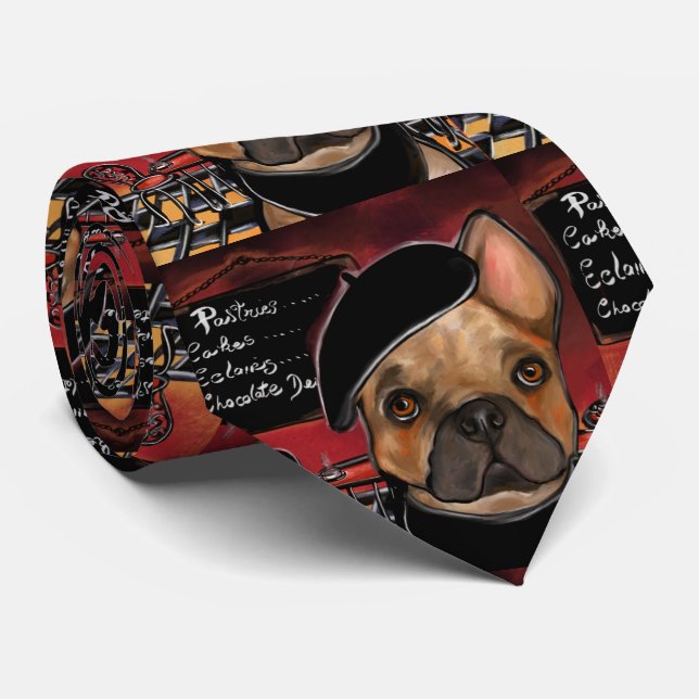 FRENCH BULLDOG      NECK TIE (Rolled)