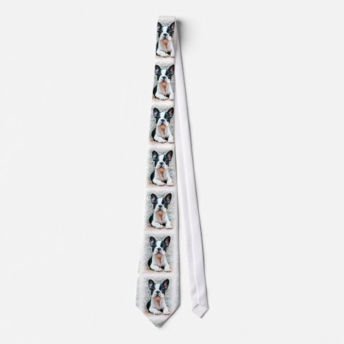 French Bulldog necktie