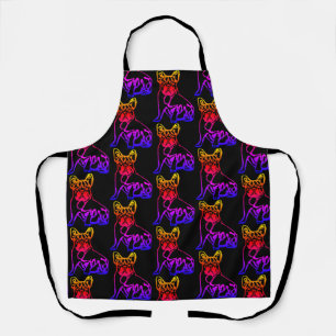 French Bulldog Neon French Bulldog Apron