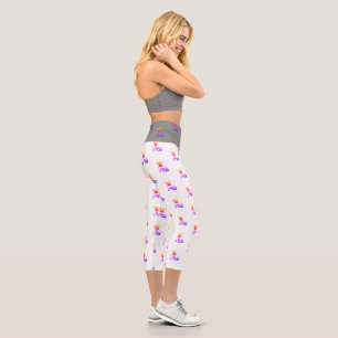 French Bulldog Neon French Bulldog Capri Leggings