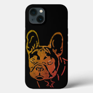 French Bulldog Neon Heart French Bulldog iPhone 13 Case