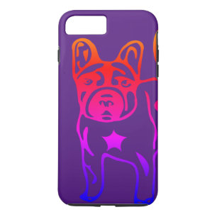 French Bulldog Neon Heart French Bulldog iPhone 8 Plus/7 Plus Case