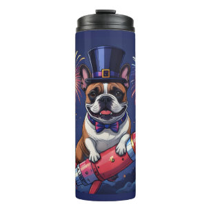 French Bulldog New Year French Bulldog Thermal Tumbler