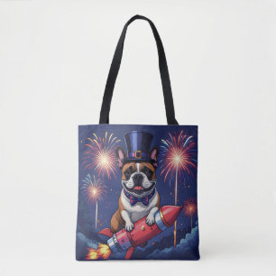 French Bulldog New Year French Bulldog Tote Bag