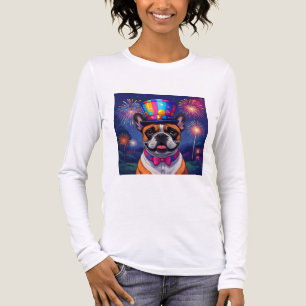 French Bulldog New Year's French Bulldog Tri-Blend Shirt