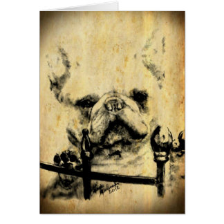 French Bulldog Old Time Cards