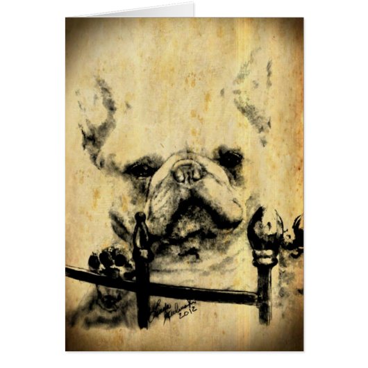 French Bulldog Old Time Cards (Front)