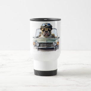 French Bulldog Oldtimer Bulldog Father's Day Travel Mug