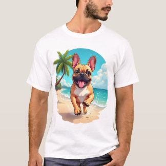 French Bulldog on a Beach T-Shirt