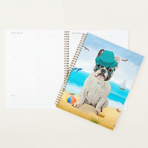 French Bulldog on Beach Planner